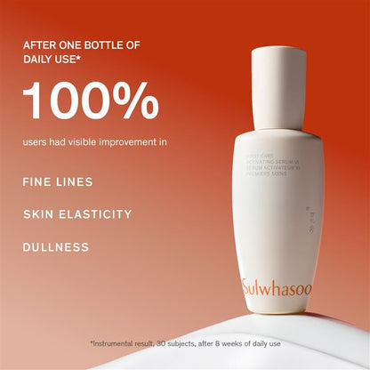 Sulwhasoo First Care Activating Serum – Targets Visible Fine Lines, Dryness & Dullness | Preventative Anti-Aging Serum with 500-Hour Aged Ginseng, Korean Herb Extract & Vitamin C | Korean Skincare