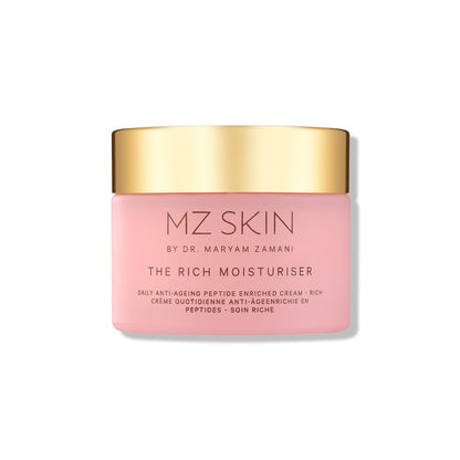 MZ SKIN The Rich Moisturiser 1.69 fl oz | Anti-Aging Face Cream with Hyaluronic Acid, Peptides & Ceramides | Deep Hydration, Firmness & Plumps To Reduce Fine Lines & Wrinkles