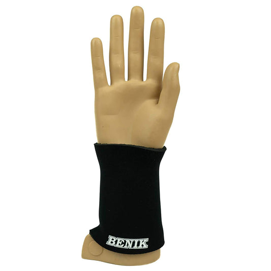 Benik Universal Wrist Support Brace, Black, Large, Fits Wrist Circumference 7 3/4”, Compression and Support During Sports, Athletics, or Everyday Activities