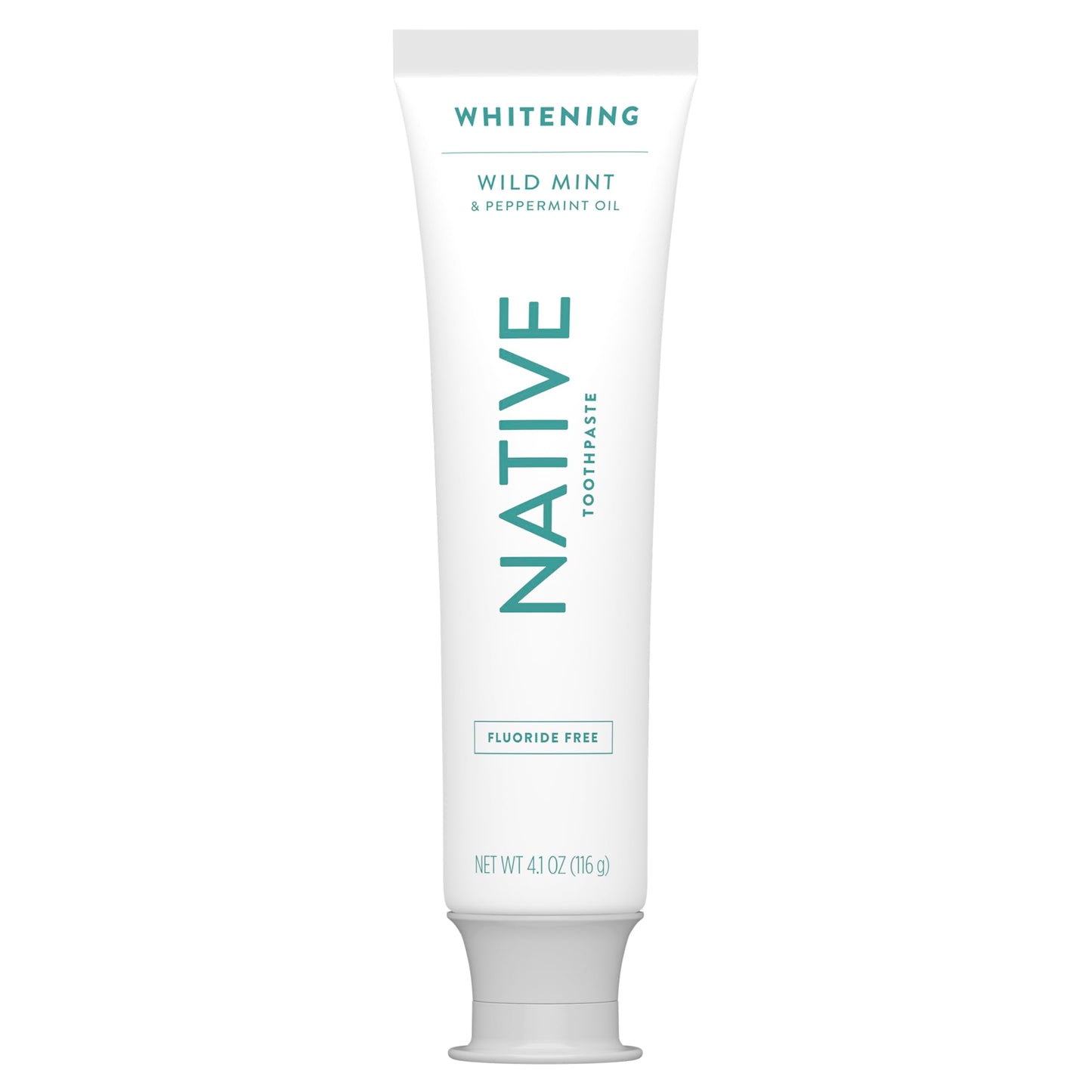 Native Fluoride Free Toothpaste, Whitening - for Adult, Kids 2+ Oral Care - Wild Mint & Peppermint Oil Flavor, 4.1oz (Pack of 3)