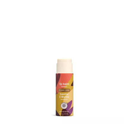 ATTITUDE Lip Balm SPF 15, Mineral Sun Protection, Zinc Oxide, Shea Butter, Argan & Castor Oils, EWG Verified, For Dry Lips, Men and Women, Mango, 0.3 Oz