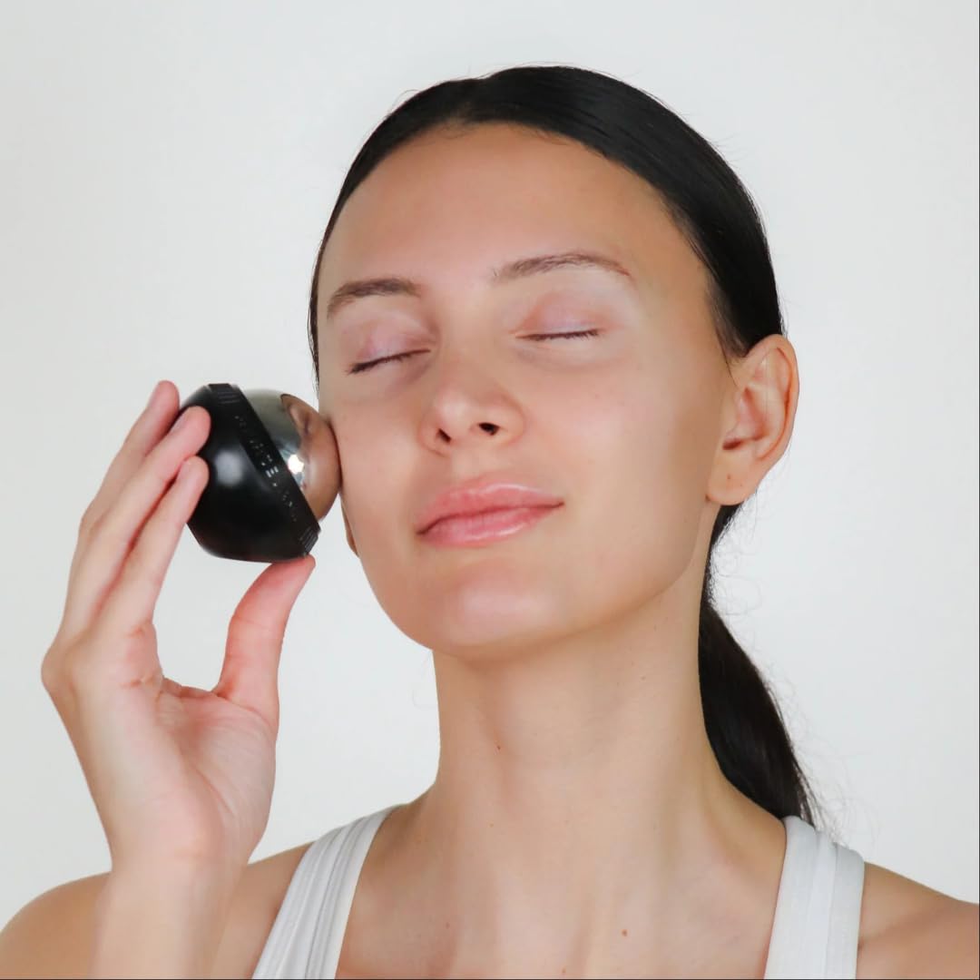 Nurse Jamie Super-Cryo Massaging Orb – Stainless Steel Roller for Face & Body – Long-Lasting Cooling & Warming Therapy for Circulation, Recovery & Tension Relief
