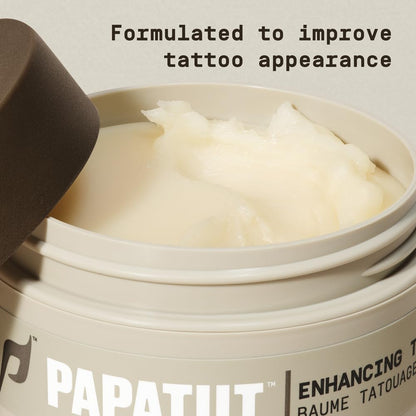 PAPATUI by Dwayne Johnson Enhancing Tattoo Balm | Revitalize, Protect and Brighten Tattoos | Enhance Color and Contrast, Instant Hydration, Fast Absorption | Made with Vitamin E | Fragrance-Free | 2oz