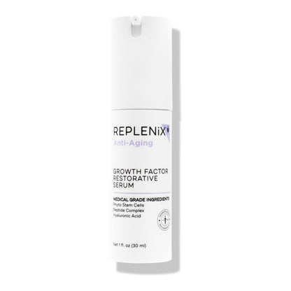 Replenix Growth Factor Restorative Facial Serum, Anti-Aging Treatment with Medical-Grade Ingredients for Mature Skin (1 fl. oz)