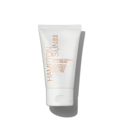 Hampton Sun SPF 45 Wrinkle Control Face Cream | Daily Moisturizer + Sunscreen | Plumps, Hydrates, Brightens with Hyaluronic Acid + Organic Cucumber Extract | Broad Spectrum | Glowy, Dewy Finish