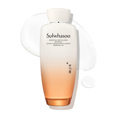 Sulwhasoo Essential Revitalizing Water EX - A quick-absorbing, watery gel toner that deeply hydrates and visibly revitalizes for radiant, youthful-looking skin