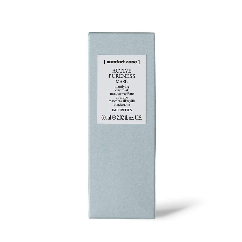 Active Pureness Mask, Mattifying Clay Face Mask, Absorbs Excess Sebum, Minimizes Pores, Purifying Treatment, Kaolin & Green Clay, Oily Skin, Vegan, Made in Italy, 2.03 Fl Oz