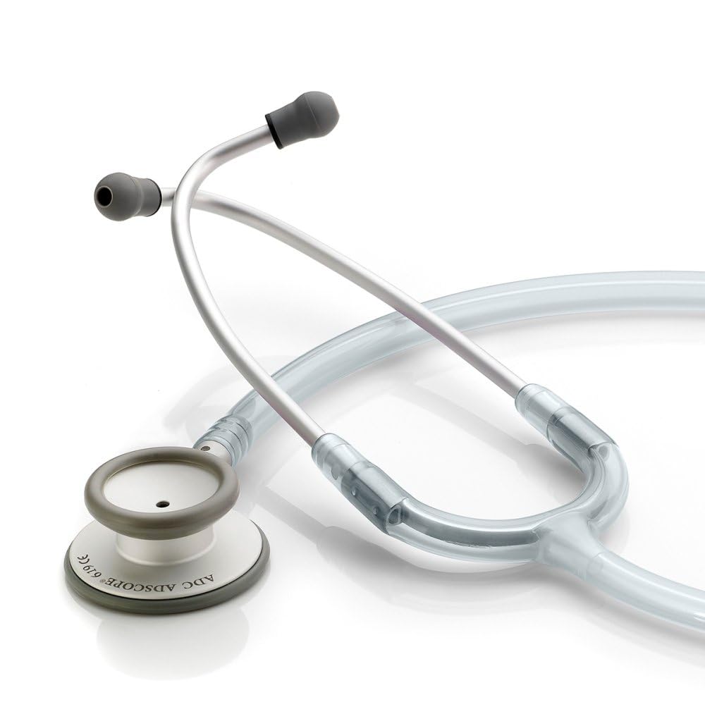 ADC 619FG Adscope Lite Model 619 Ultra Lightweight Clinician Stethoscope with Tunable AFD Technology, Blue Diamond