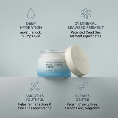 SEACRET Minerals Bio Skin Hydration Face Cream, A Rich Face Moisturizer Enriched with Dead Sea Minerals for Maximum Nourishment, Gel Cream, 1.7 Fl Oz / 50 ml