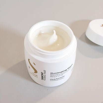 Alfaparf Milano Semi Di Lino Diamond Illuminating Hair Mask - Color Safe Deep Conditioner for Color Treated Hair - Adds Shine and Body - Sulfate, Paraben and Paraffin Free - Professional Salon Quality