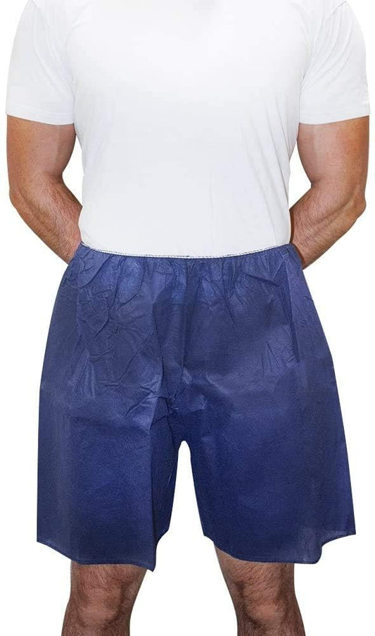 Dukal Patient Exam Wear, Short, Non-Sterile, Unisize, Dark Blue (5 Bags/Case 10 Bag) (Pack of 50)