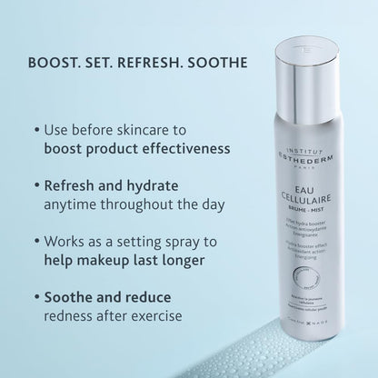 Institut Esthederm - Cellular Water Face Mist - Moisturizing Effect - Energizing - All Skin Types