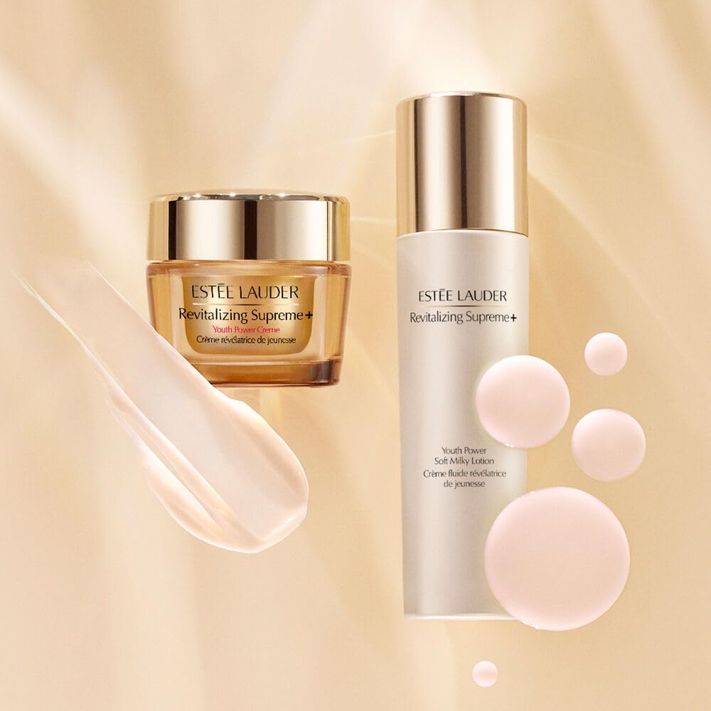 Estée Lauder Revitalizing Supreme+ Youth Power Soft Milky Face Lotion with Hyaluronic Acid | Anti Aging, 3.4 Fl Oz