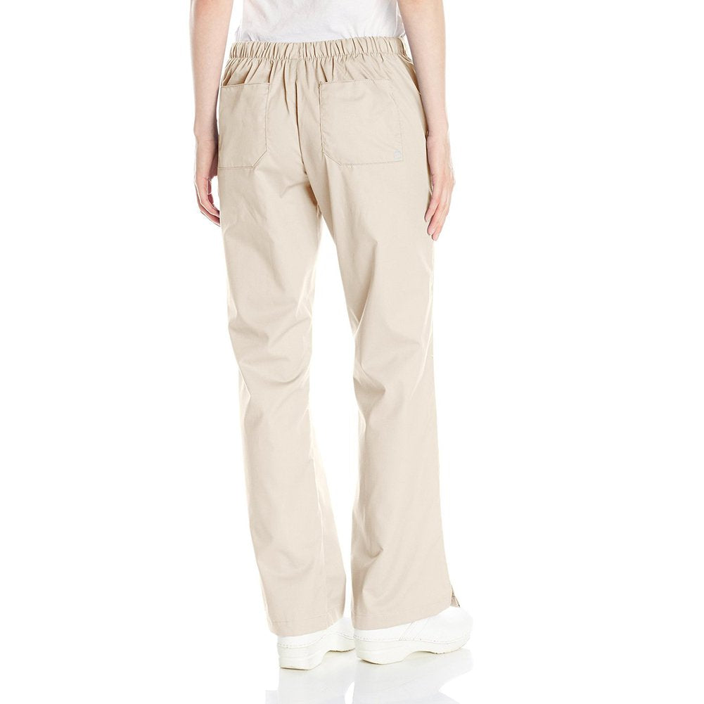 WonderWink Women's Wonderwork Flare Leg Scrub Pant, Khaki, Large