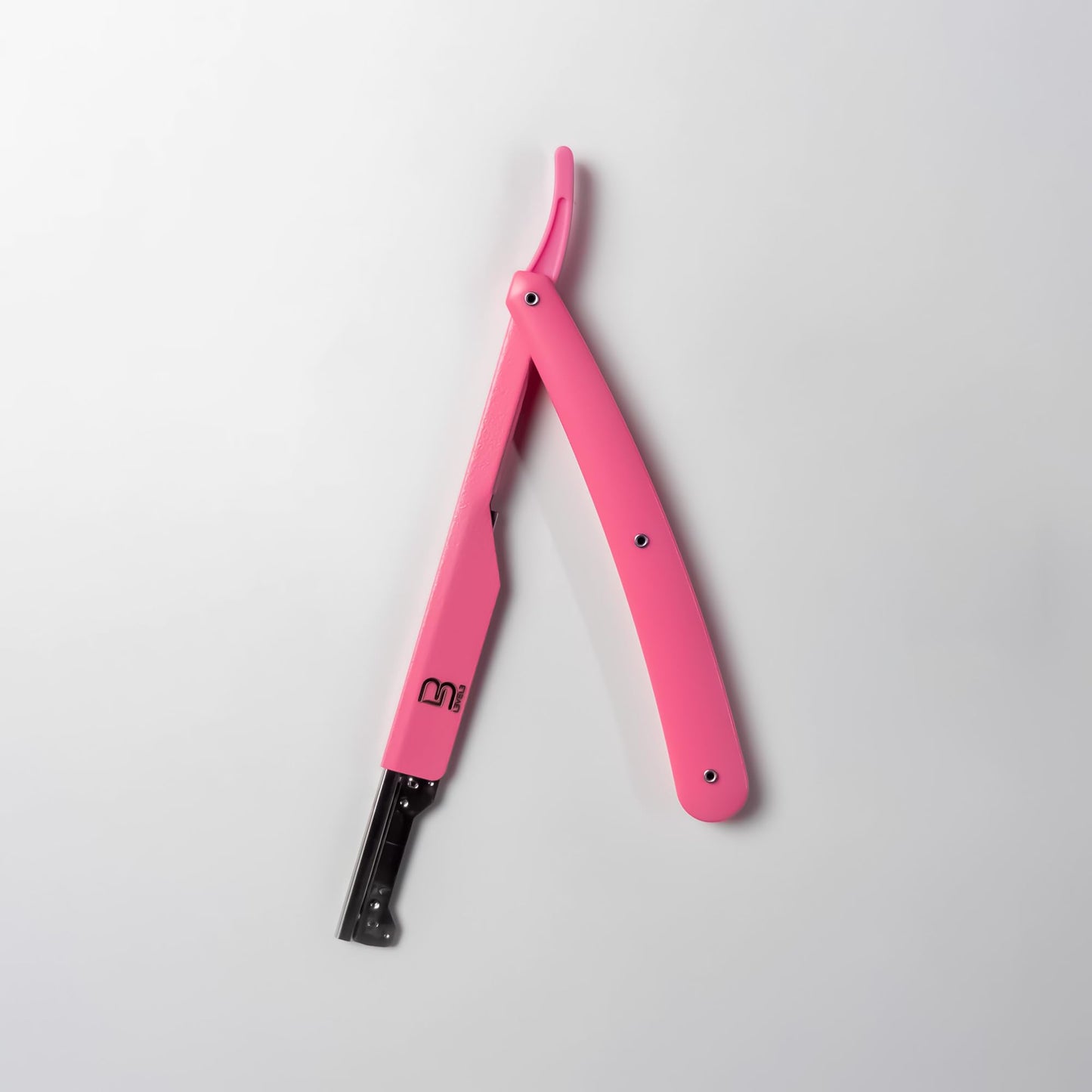 L3 Straight Razor Holder - Excellent Grip and Control - Precision Shaving Control - Level Three Straight Razor Holder (Pink)