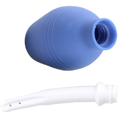 Enema Bulb Anal Douche for Men & Women - Reusable Colon Cleansing Enema Cleaner for Water/Coffee Enema, Detox & Constipation Relief, Personal Health Care (Blue)