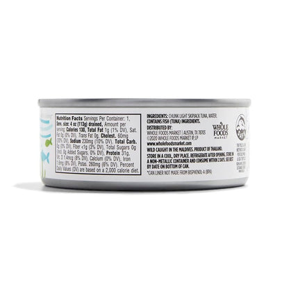 365 by Whole Foods Market, Unsalted Skipjack Tuna in Water, 5 Ounce