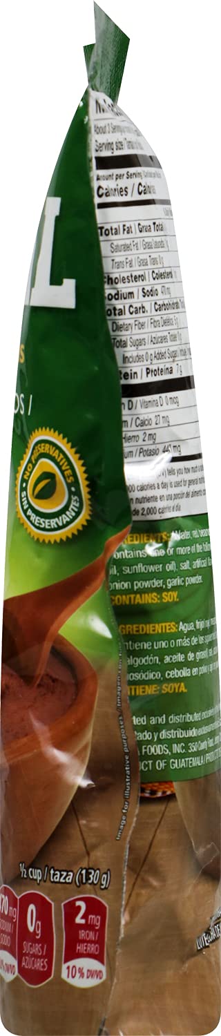 Ducal Refried Red Beans Pouch - Instant Vegetarian Refried Red Beans, Non-GMO And Gluten-Free - Excellent Source in Protein And Iron, Cholesterol Free, 14.1 Ounce (Pack of 18)