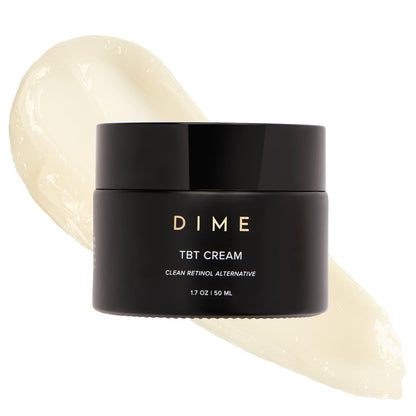 DIME Beauty TBT Cream - Gentle Antiwrinkle Cream for Women with Bakuchiol for Face Wrinkles - Anti-Aging Face Moisturizer and Forehead Wrinkle Cream for Smoother Younger Looking Skin 1.7 oz / 50ml