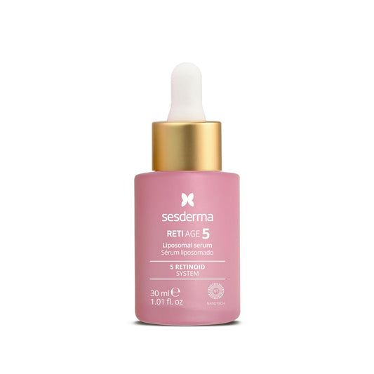 Sesderma RETI AGE 5 Serum 1.0 fl oz | Advanced Age-defying Liposomal Serum with 5 Encapsulated Retinoids, Peptides, Hyaluronic Acid & Barrier-Boosting Support | Smooths Wrinkles, Firms & Hydrates