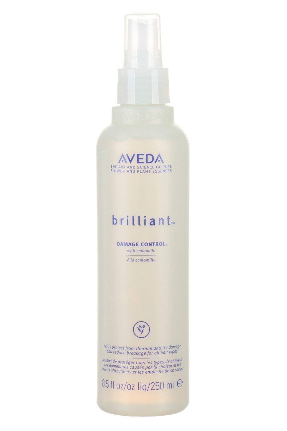 Aveda Brilliant Damage Control | Detangling Spray | Heat Protection Spray | Reduces Damage and Breakage | Jasmine, Rose, Clove Aroma | 8.5 Fl Oz