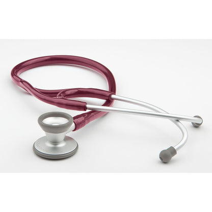 ADC Adscope 606 Ultra Lightweight Cardiology Stethoscope with Tunable AFD Technology, 28 inch Length, Burgundy