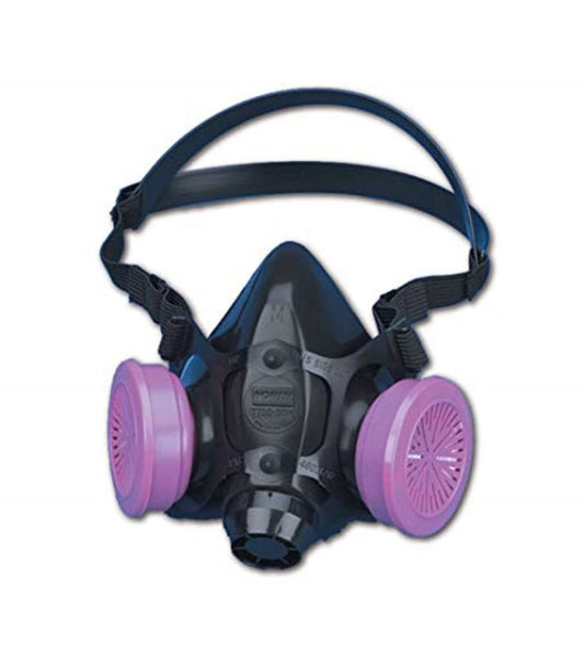 Honeywell North by Honeywell 770030M 7700 Series Half Mask Respirator W/O Filter, Capacity, Volume, Standard, Medium, Navy