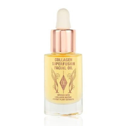 Charlotte Tilbury Collagen Superfusion Face Oil - Skin-Nourishing Collagen Facial Oil for a Glowing, Plump & Healthier-Looking Complexion - Enriched with Essential & Superfood Oils