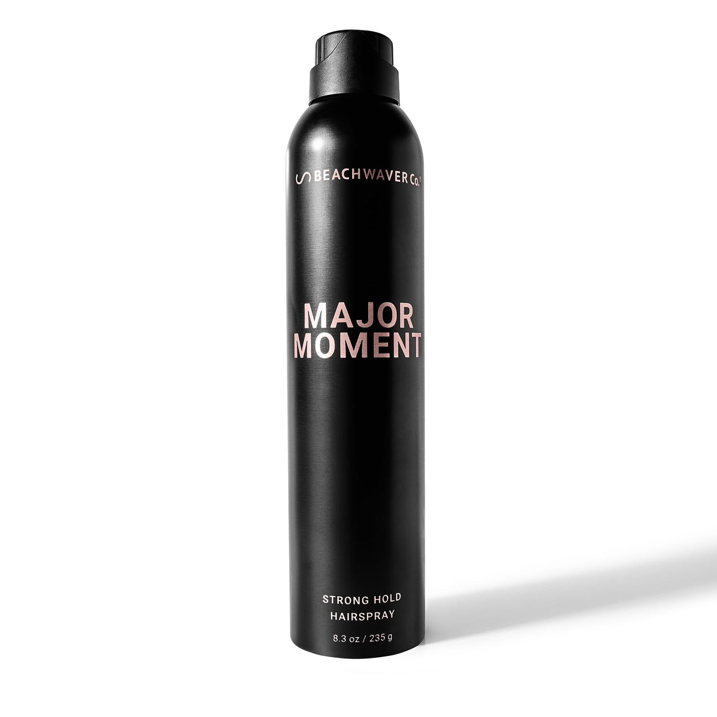 The Beachwaver Co. Major Moment Strong Hold Hairspray - Full Size (8.3 Oz) | Extra-Strength Vegan Hairspray For Long-Lasting Styles w/Brushable Finish - Removes Frizz & Locks In Style