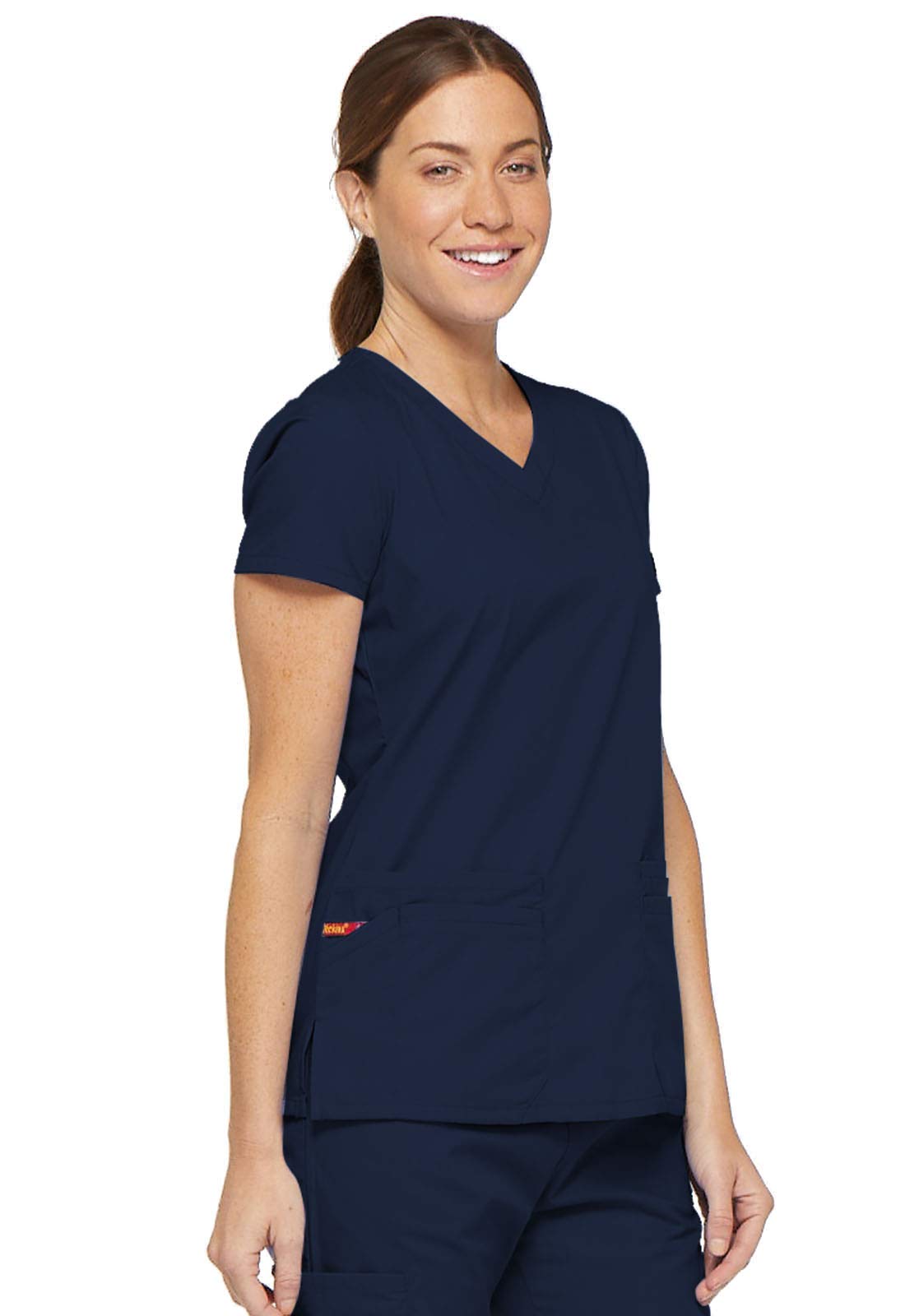 Dickies Scrubs Top for Women, V-Neck Womens Scrub Tops, Contemporary Fit with 4 Pockets - 85906