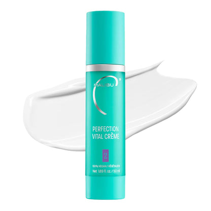 Malibu C Perfection Vital Crème - Daily Face Moisturizer for Dry Skin with Peptide & Pro Vitamin B5 - Hydrating Moisturizer for Fine Lines, Wrinkles, Dark Circles & Puffiness (1.69 oz)
