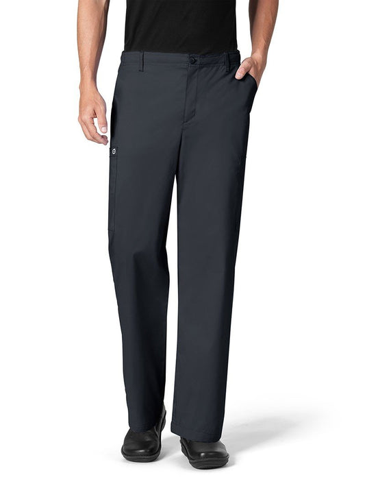 WonderWink Men's Cargo Pant, Pewter, Large Short