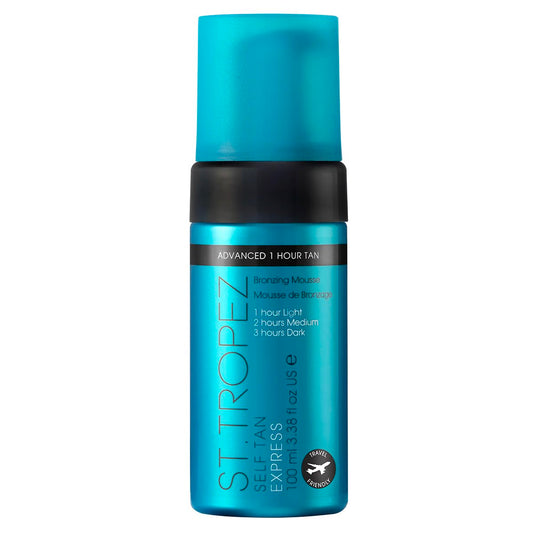 St.Tropez Self Tan Express Mousse, Fast Acting Fake Tan, Develops in 1-3 Hours, Streak-Free Finish, Vegan, Natural & Cruelty Free, 3.4 Fl Oz