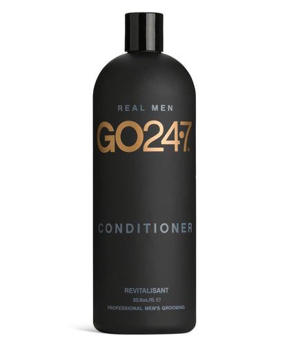 GO247 Daily Conditioner – Professional Size Hydrating Formula for Men – With Vitamin E & Menthol to Help Nourish & Refresh – Macadamia Nut & Ginseng Scent, 32 Fl Oz