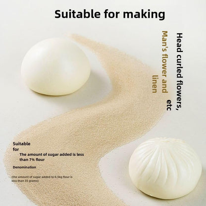 Instant active dry yeast, yeast powder fermentation powder household small package dry yeast, Mantou, steamed stuffed buns, bread and flour, (5g * 5 bags) 0.88oz即发活性干酵母馒头包子面包发面宝