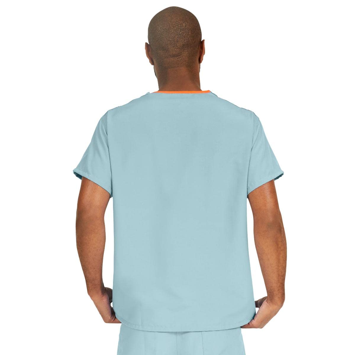Medline PerforMAX One-Pocket Reversible Scrub Top, ANG-CC, X-Large, Misty Green