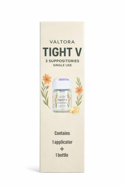 Tight V Plant-Based Feminine Wellness Suppositories, pH-Friendly Intimate Care, Refresh & Cleanse, 3-Day Support