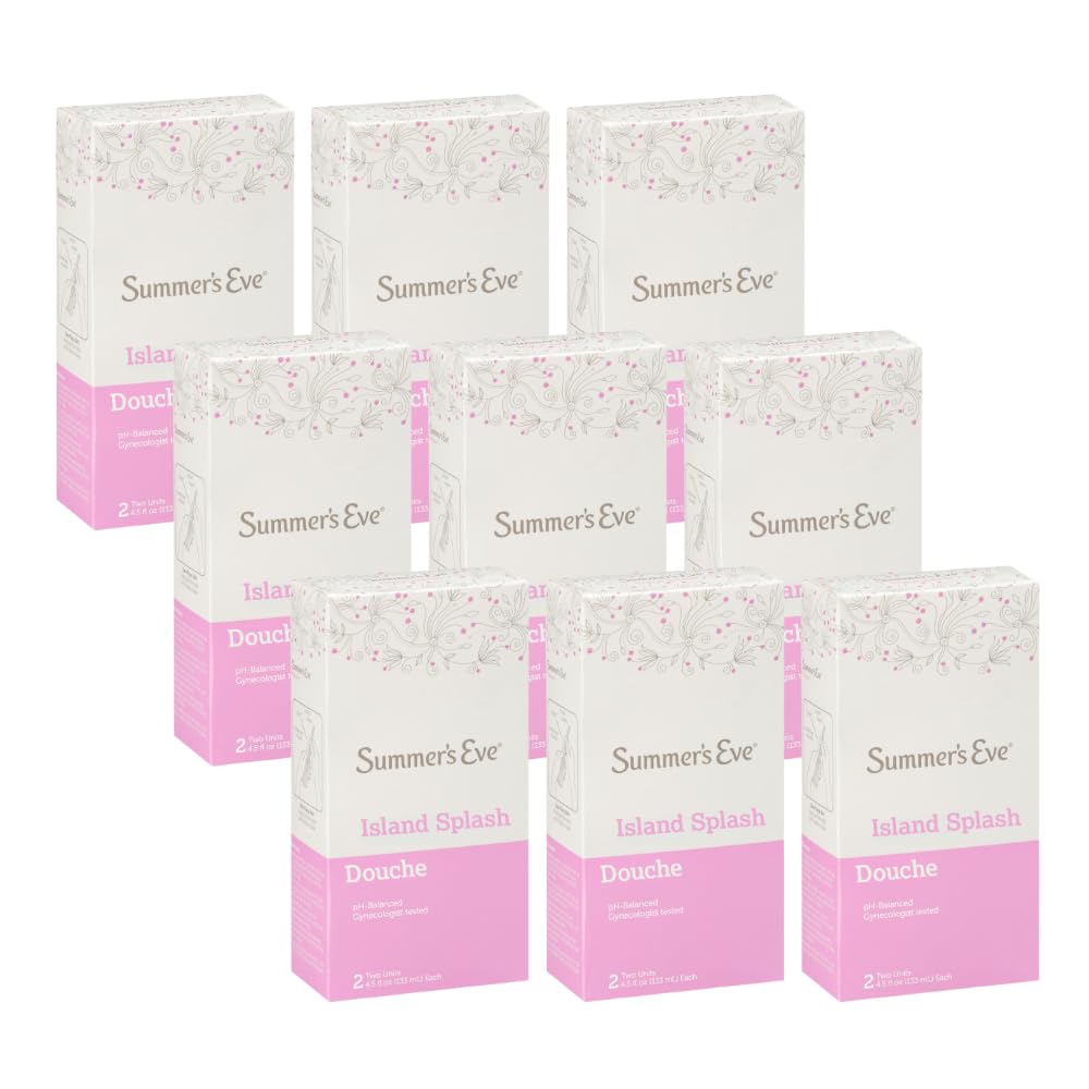 Summer's Eve Douche, Island Splash, 2 Units, 4.5 oz Each (Pack of 9)