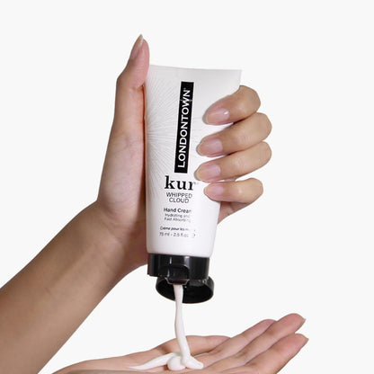 LONDONTOWN kur Whipped Cloud Hydrating, Moisturizing & Fast Absorbing Hand Cream, Vegan & Cruelty Free - 1fl oz