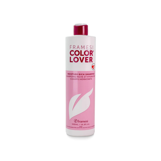 Framesi Color Lover Moisture Rich Shampoo, Sulfate Free Shampoo with Quinoa and Aloe Vera, Color Treated Hair