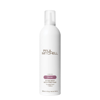 Paul Mitchell Extra-Body Sculpting Foam, Adds Fullness, Touchable Finish, For Fine Hair