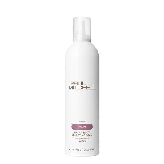 Paul Mitchell Extra-Body Sculpting Foam, Adds Fullness, Touchable Finish, For Fine Hair