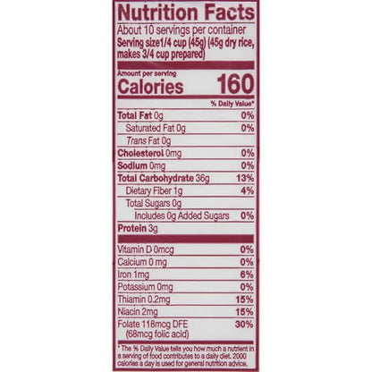 Carolina Enriched Rice Extra Long Grain Gluten Free 16 Oz. Pack Of 3.