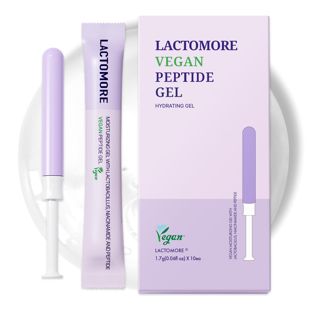Vegan Peptide Gel | Intimate Recovery Gel | Hydration & Comfort | With Peptide, Niacinamide & Lactobacillus (0.06 Fl Oz (Pack of 10))