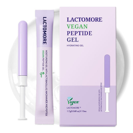 Vegan Peptide Gel | Intimate Recovery Gel | Hydration & Comfort | With Peptide, Niacinamide & Lactobacillus (0.06 Fl Oz (Pack of 10))