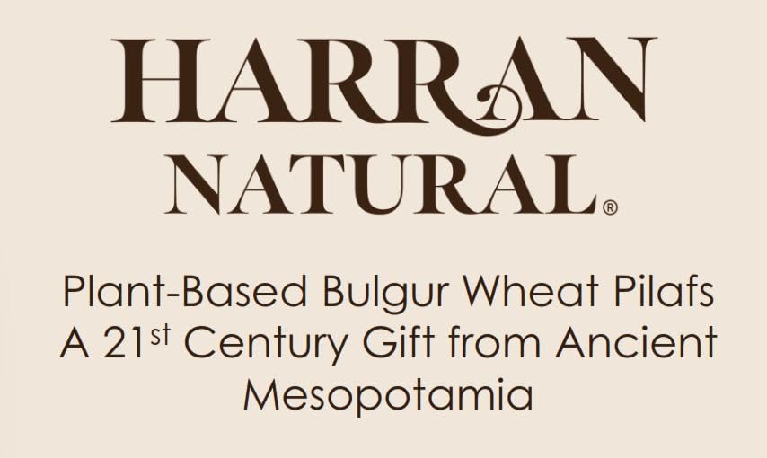 Harran Natural Whole Freekeh Pilaf, Chickpea & Mushroom, Ready to Eat Healthy Superfood Meal, Non-GMO, No Preservatives, Vegan, Plant-Based Protein, 6.6 oz