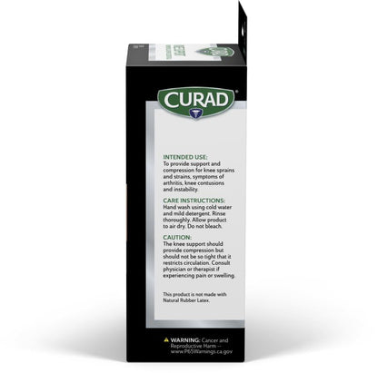 CURAD Neoprene Pull-Over Knee Support with Closed Patella, Size Medium, (14"-16" Circumference), 1 Each