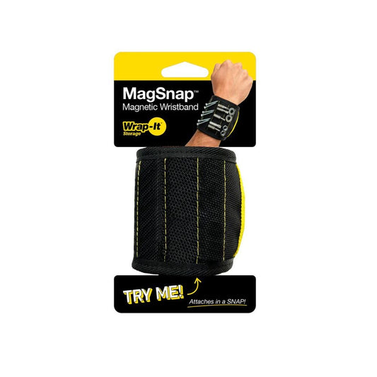 Wrap It Storage Wristband Magnetic SNAP 100-MSWB-BL