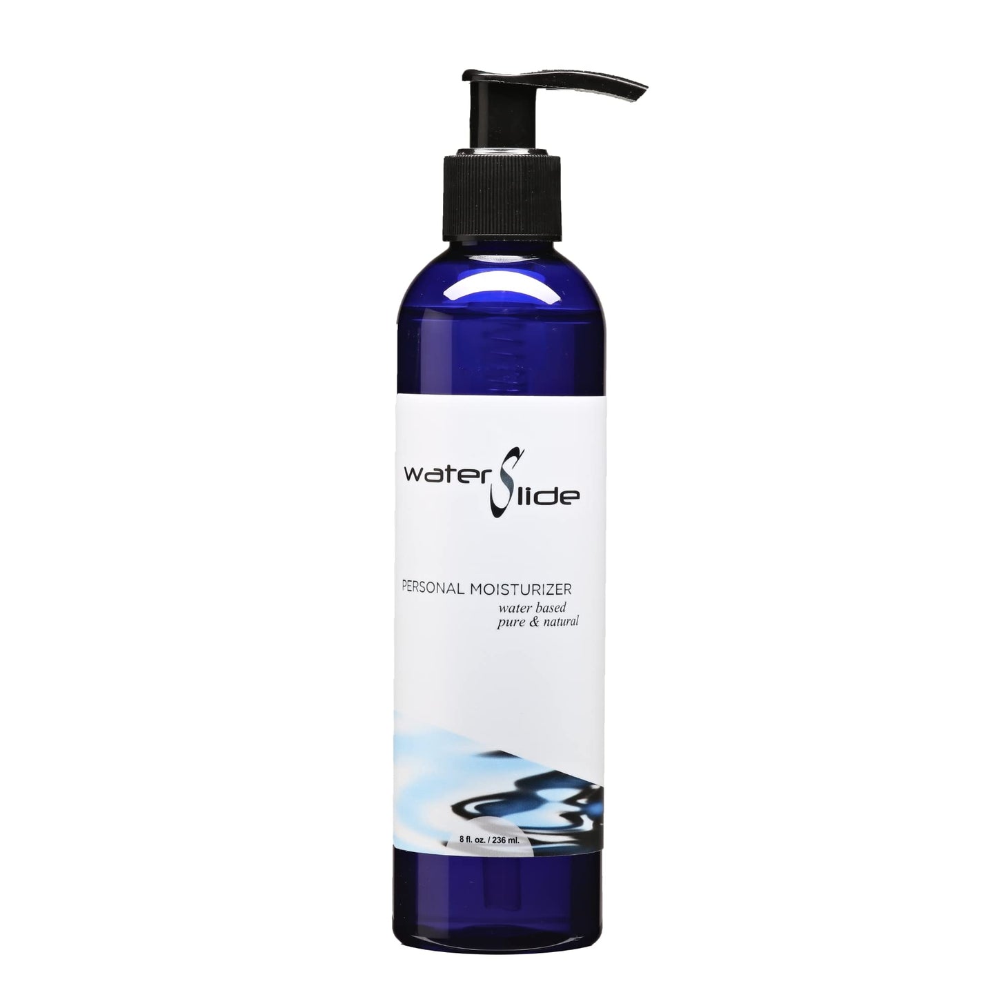 Earthly Body WaterSlide, 8 fl. oz. - Personal Moisturizer - 100% Natural, Water-Based Formula - Vegan & Cruelty Free