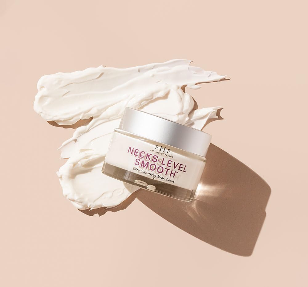 FarmHouse Fresh Neck Cream, Hyaluronic Acid, Moisturizer. Hydrating Neck Cream, Necks-Level Smooth Ultra-Smoothing Triple Effect Neck Cream